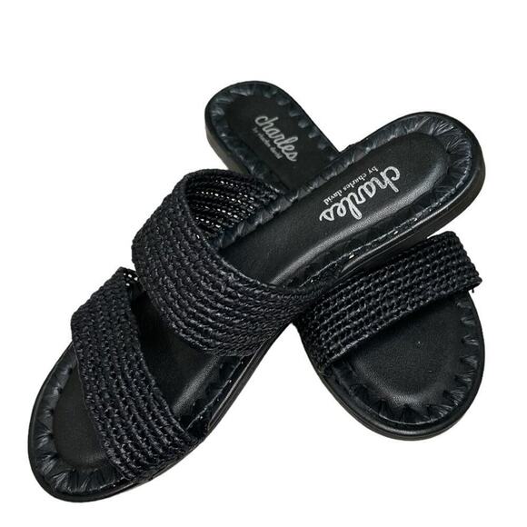 Charles by charles David kinder woven raffia sandals - Picture 1 of 3